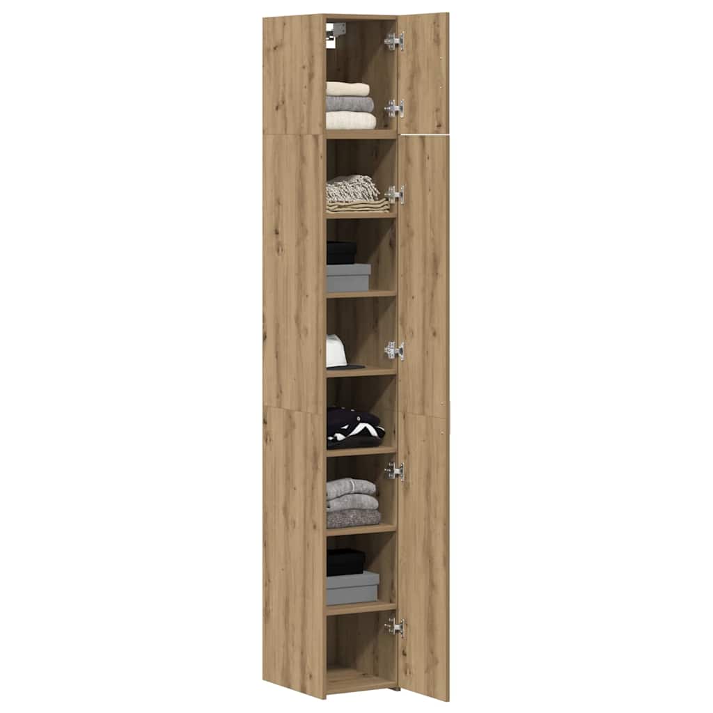 Slim Storage Cabinet Artisan oak 30 x 42.5 x 225 cm