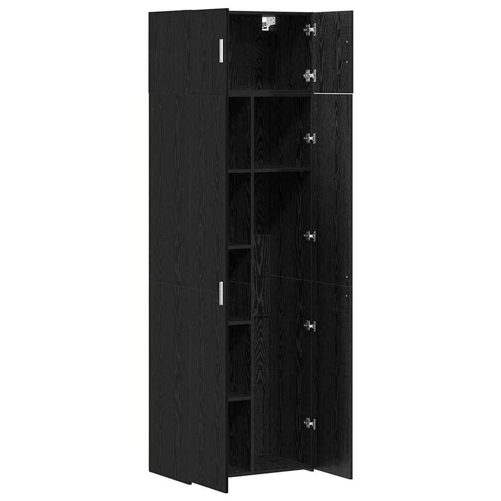 Storage Cabinet Black oak 70 x 42.5 x 225 cm Engineered wood