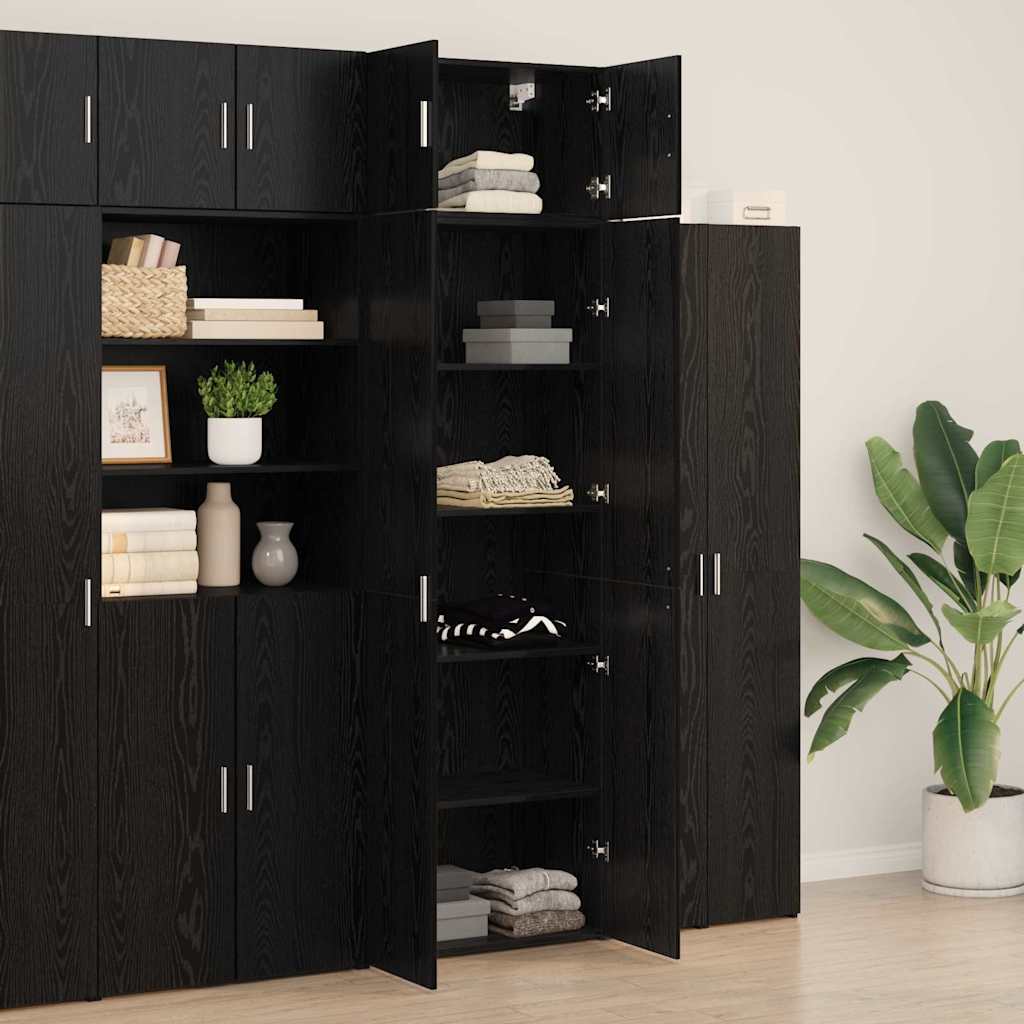 Storage Cabinet Black oak 70 x 42.5 x 225 cm Engineered wood