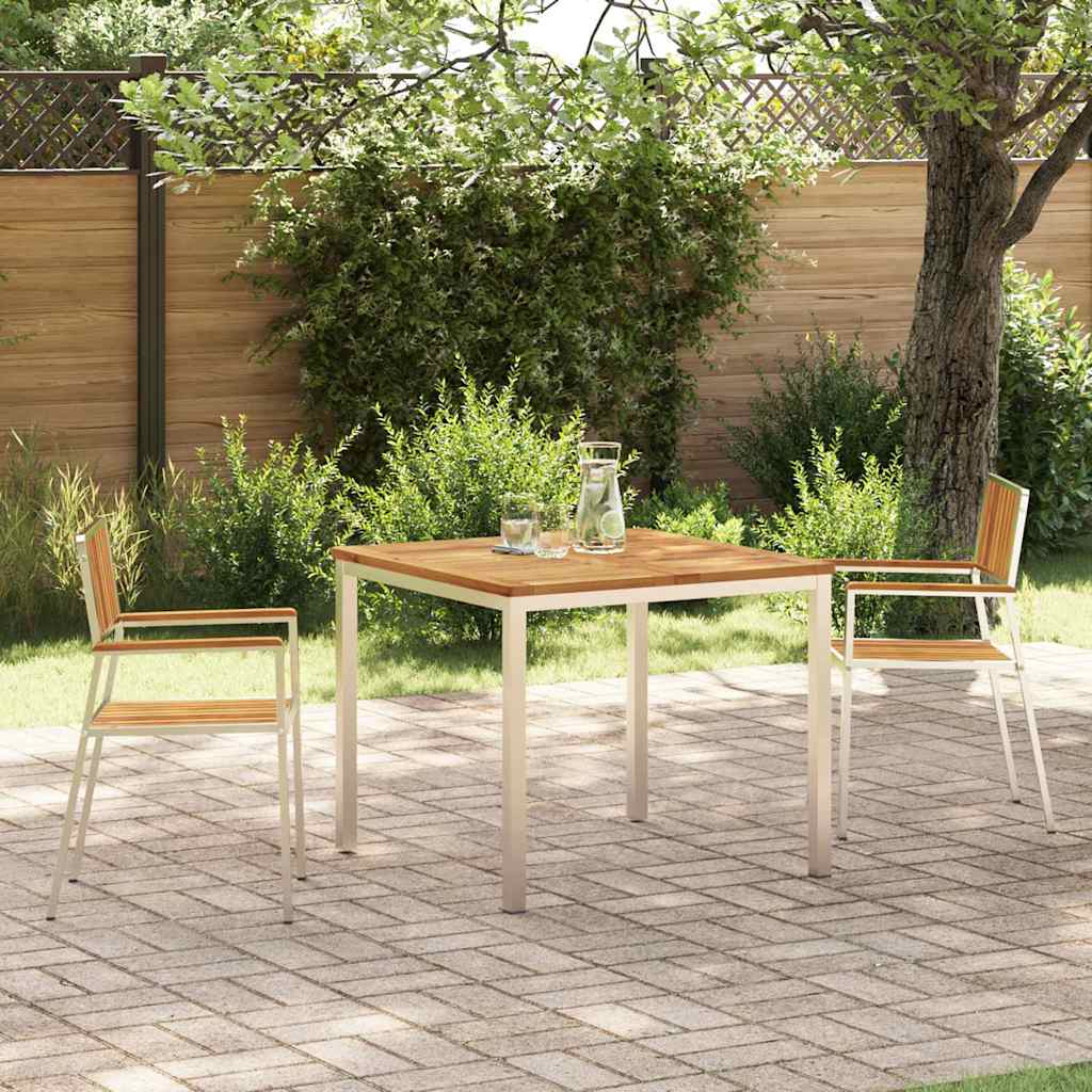Garden Dining Set 3 pcs Brown Solid acacia wood