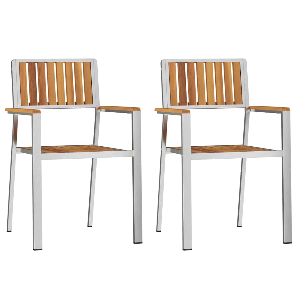 Garden Dining Set 3 pcs Brown Solid acacia wood