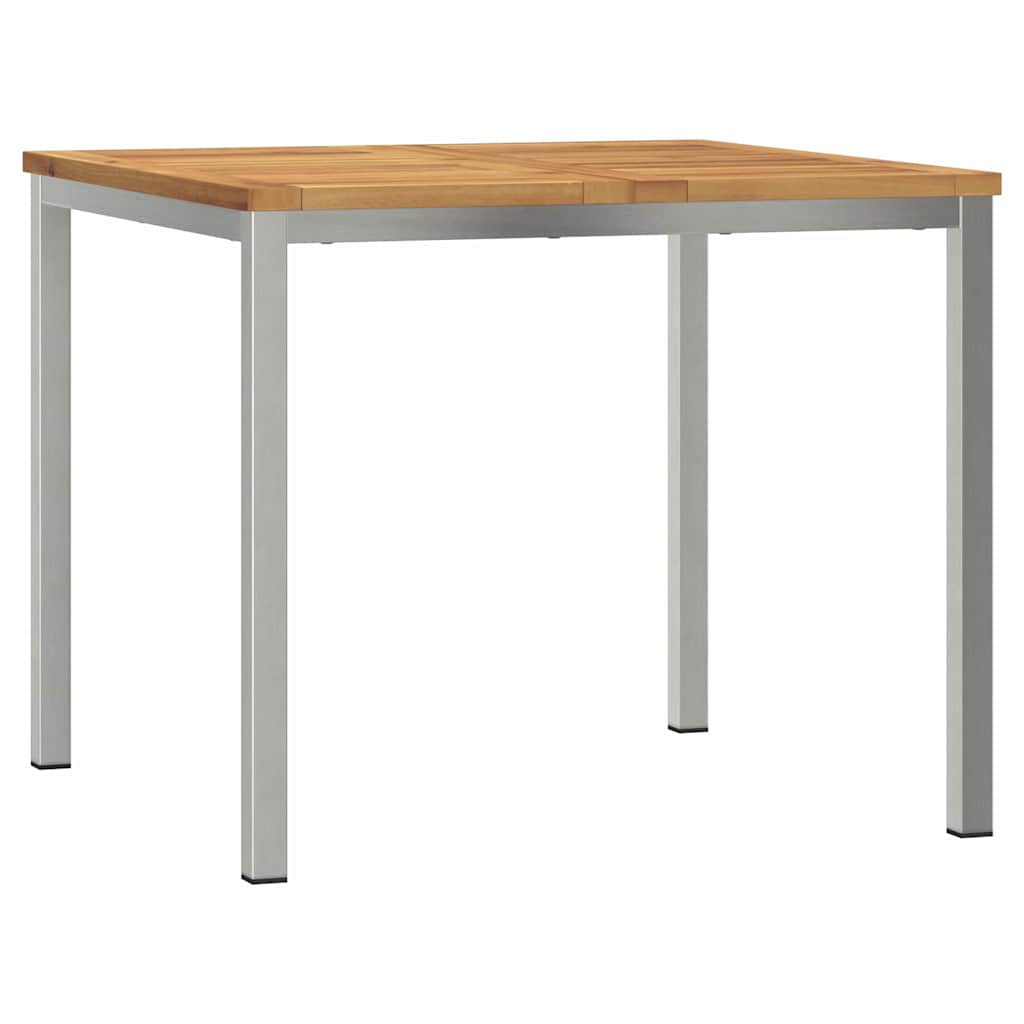 Garden Dining Set 5 pcs Brown Solid acacia wood