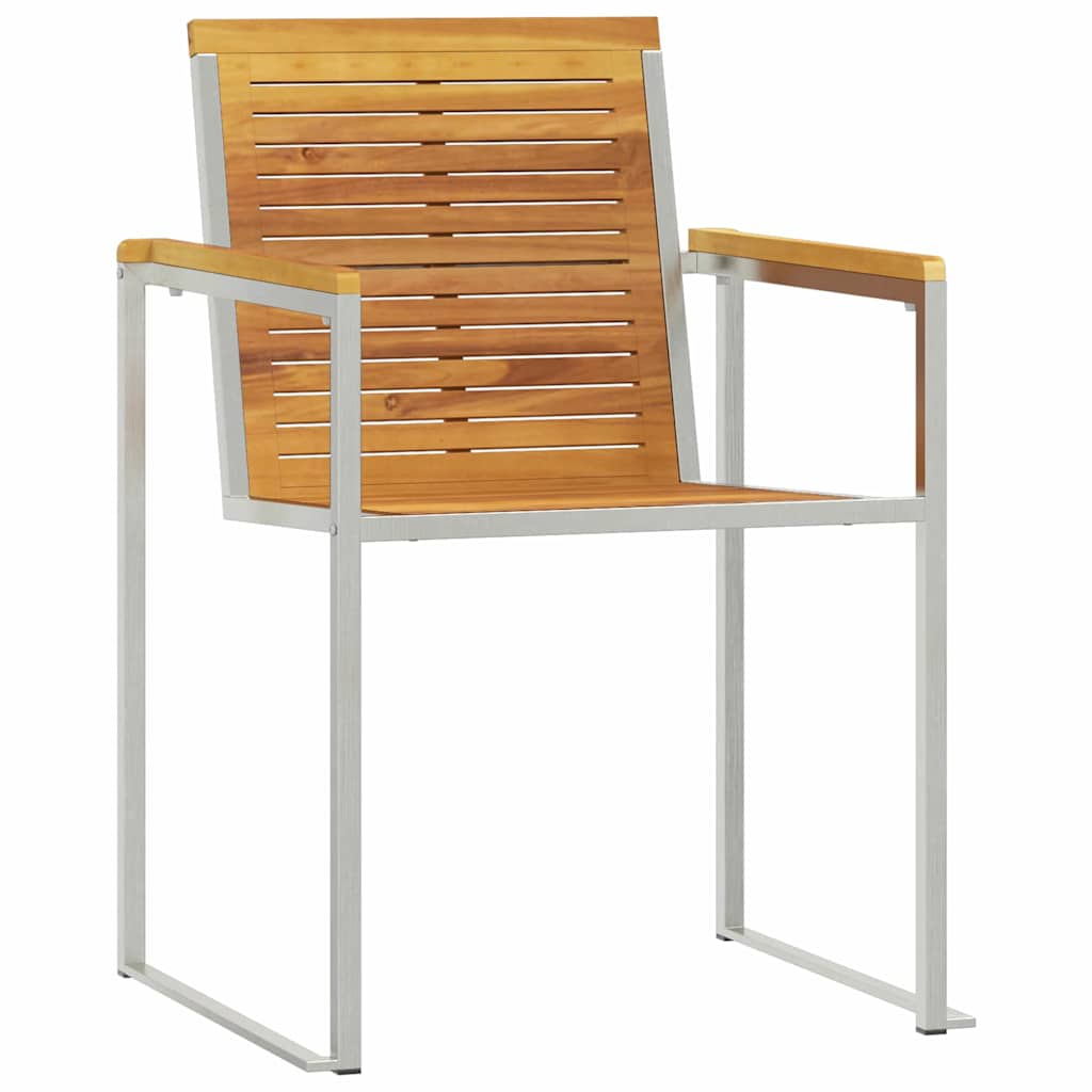 SunLounger Reclining 3 pcs Brown 200x60x88cm SolidTeakwood