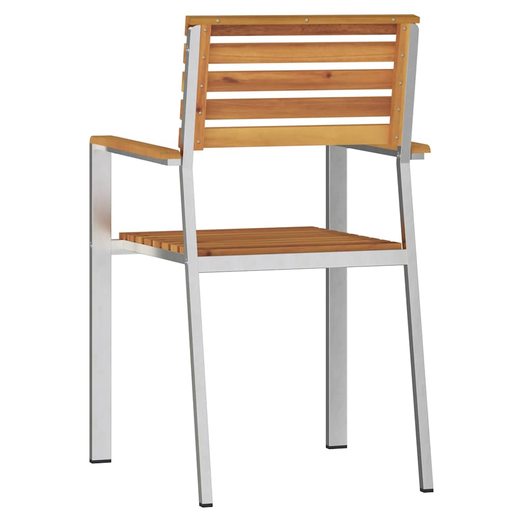 GardenChair 8 pcs Brown 56x54.5x87cm SolidAcaciawood