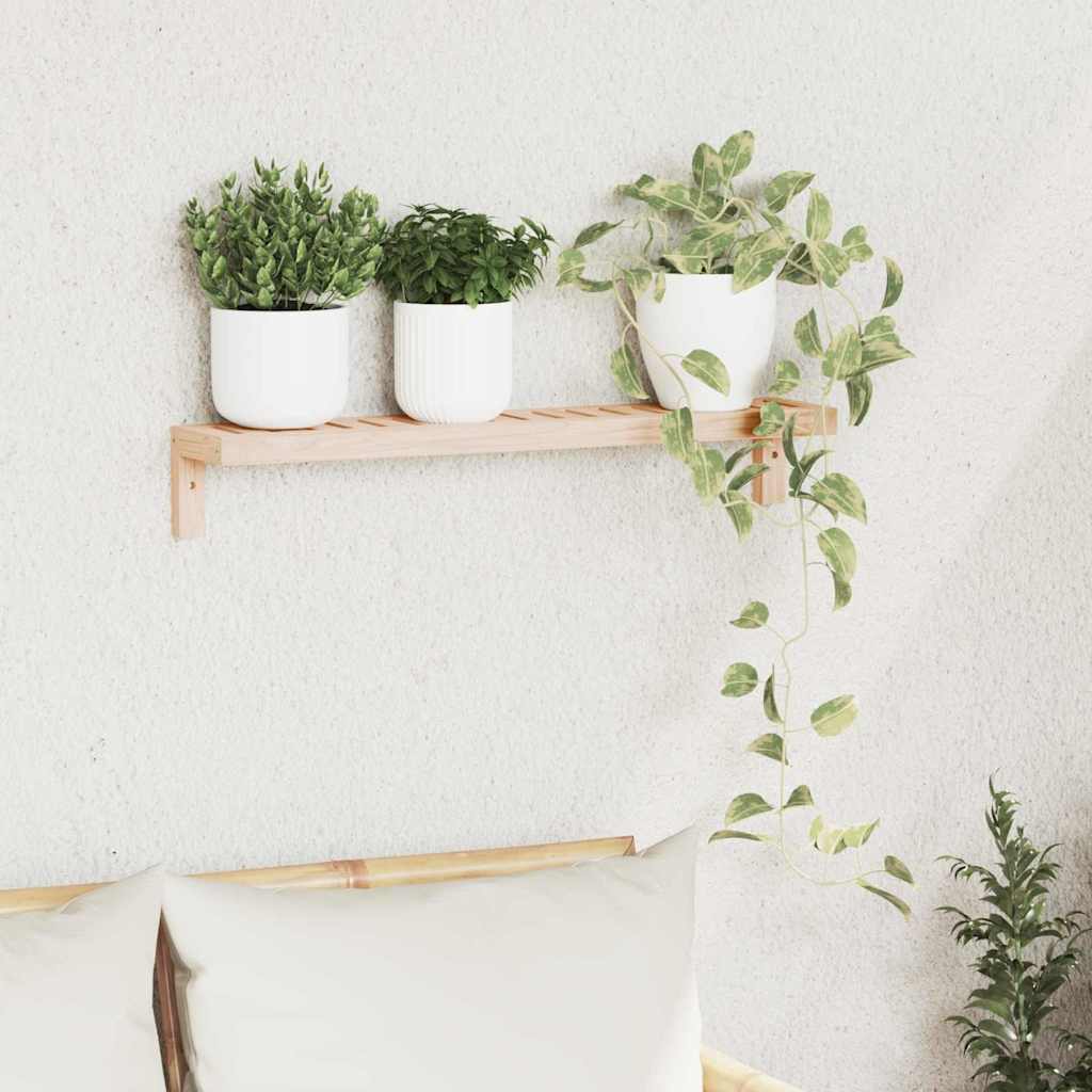 Wall Hanging Rack Beige 62 x 10 x 12.5 cm Solid Walnut wood