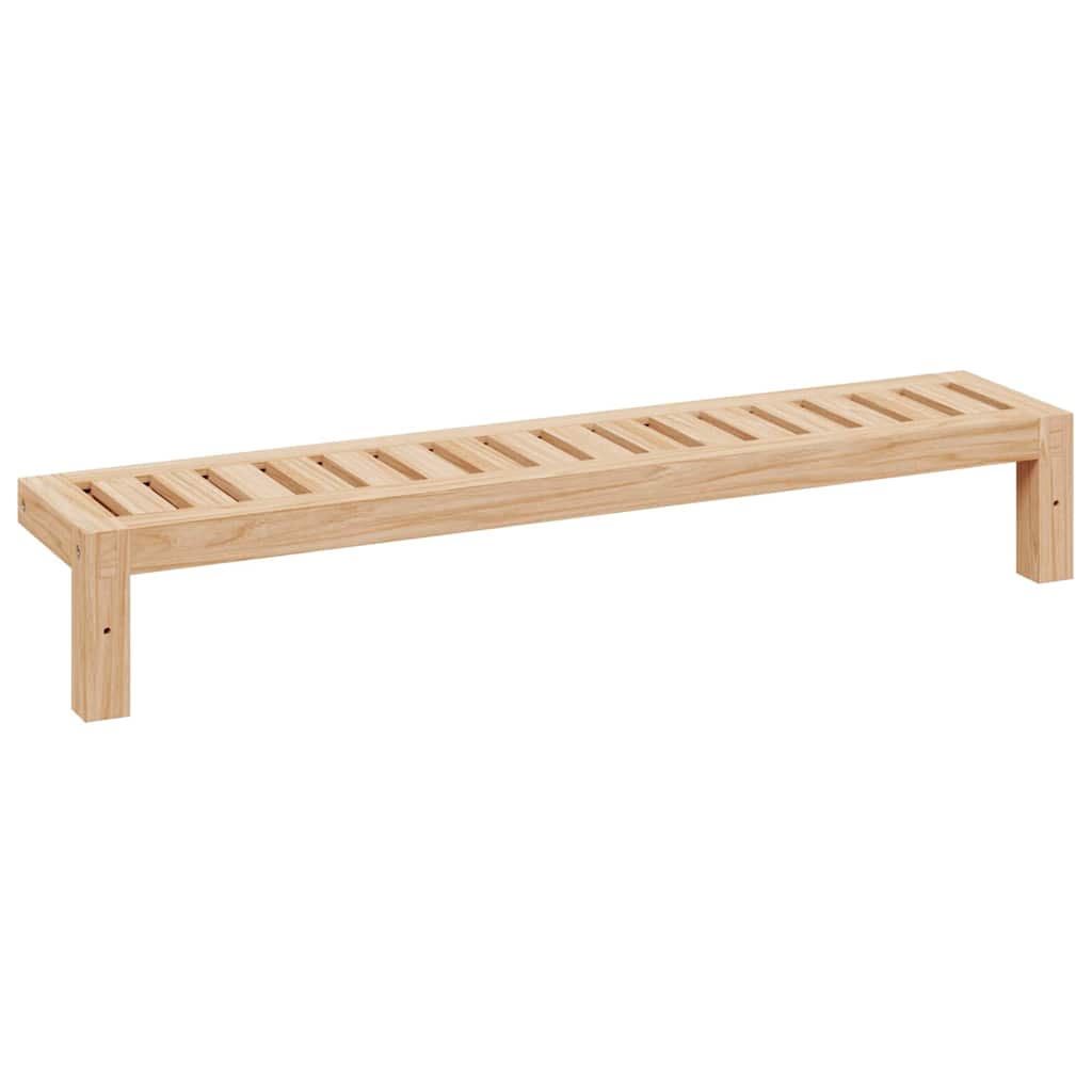 Wall Hanging Rack Beige 62 x 10 x 12.5 cm Solid Walnut wood