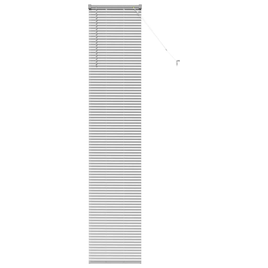 Window Blind with Curtains Manual Silver Aluminium