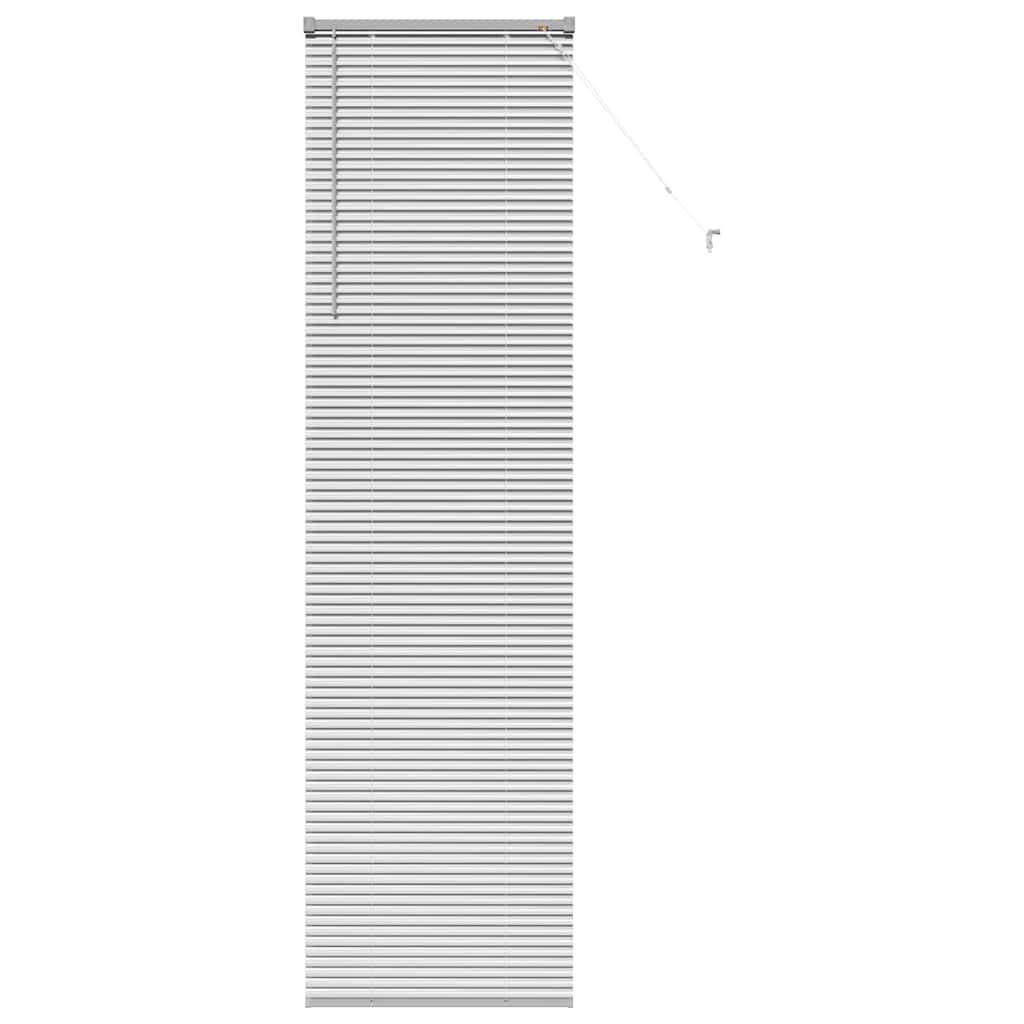 Window Blind with Curtains Manual Silver Aluminium