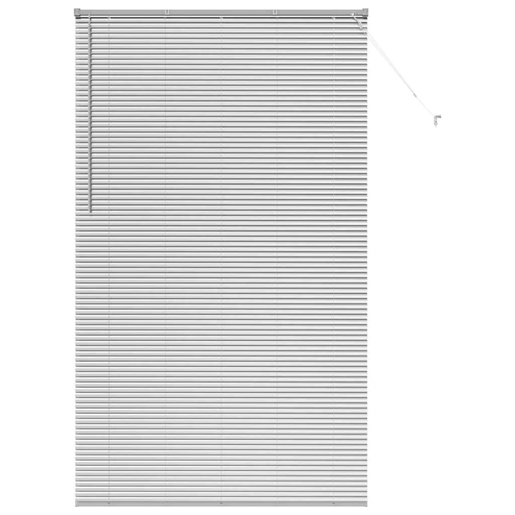 Window Blind with Curtains Manual Silver Aluminium