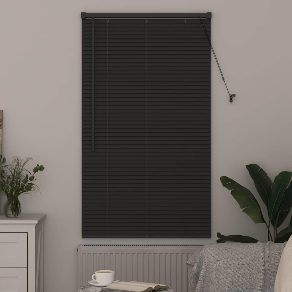 Window Blind with Curtains Manual Dark grey Aluminium