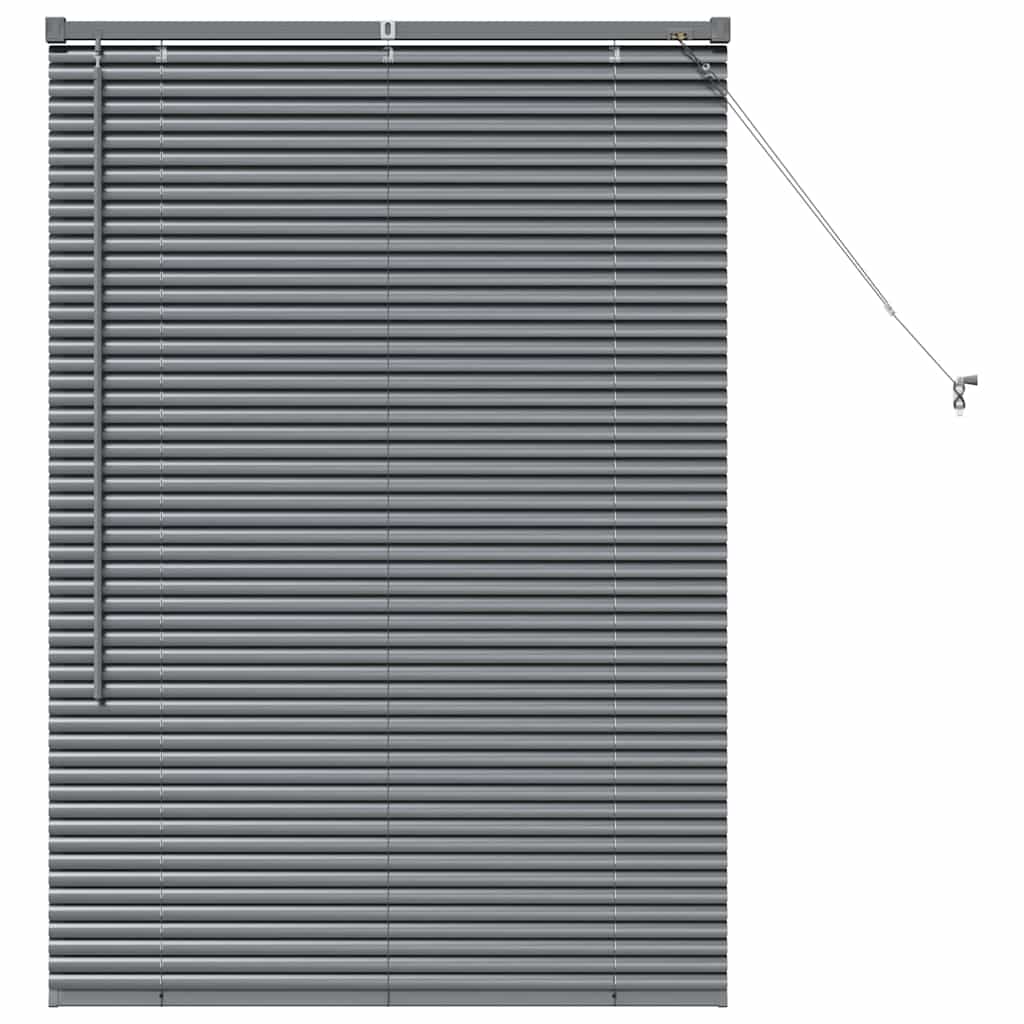 Window Blind with Curtains Manual Dark grey Aluminium