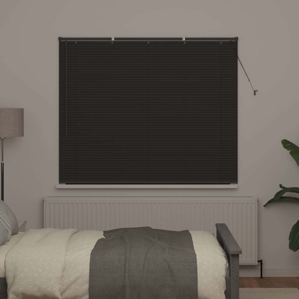 Window Blind with Curtains Manual Dark grey Aluminium