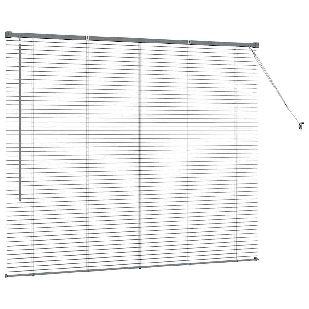 Window Blind with Curtains Manual Dark grey Aluminium