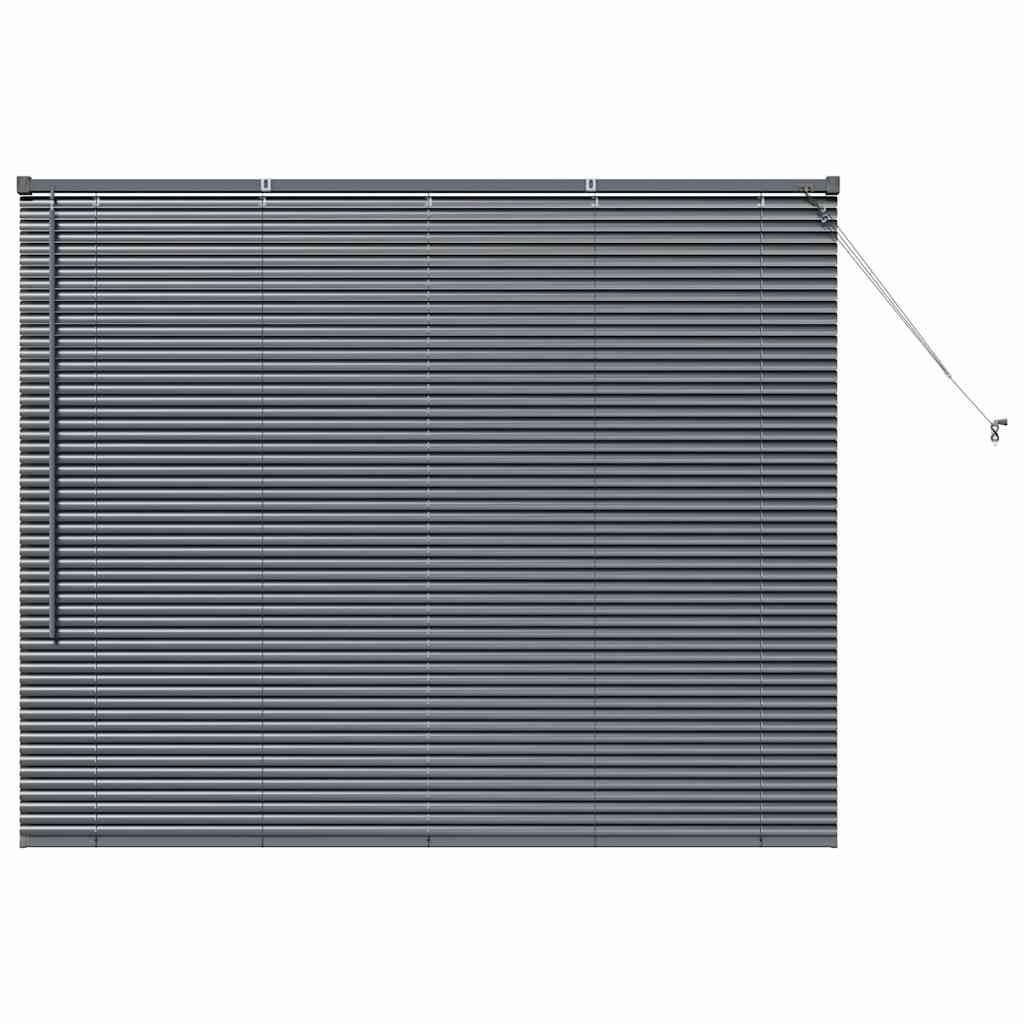 Window Blind with Curtains Manual Dark grey Aluminium