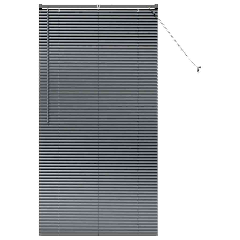 Window Blind with Curtains Manual Dark grey Aluminium