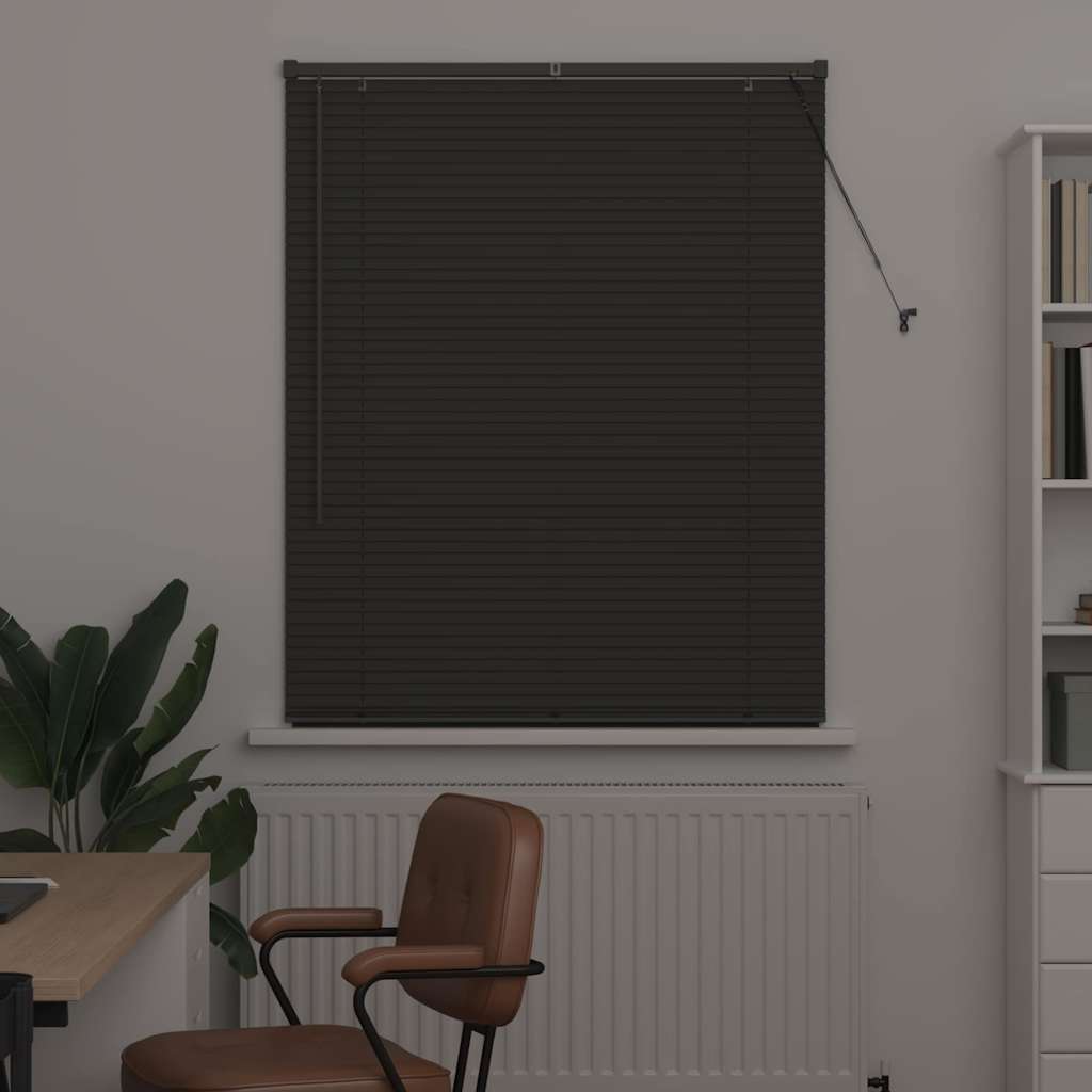 Window Blind with Curtains Manual Dark grey Aluminium
