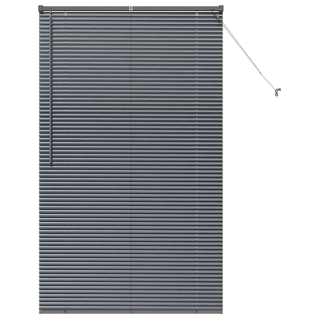 Window Blind with Curtains Manual Dark grey Aluminium