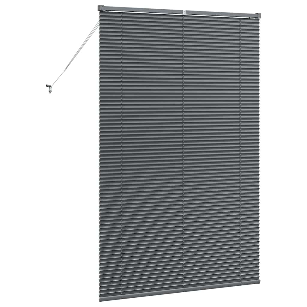 Window Blind with Curtains Manual Dark grey Aluminium