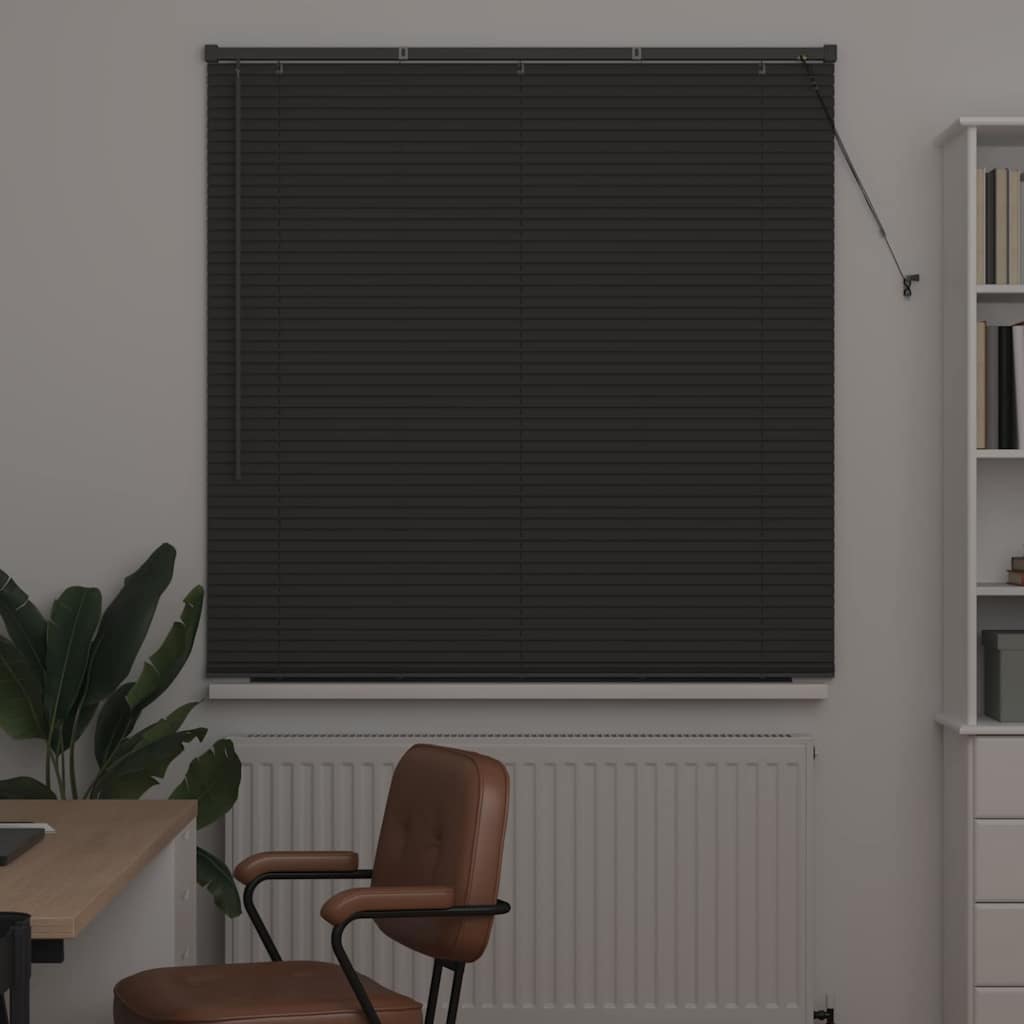 Window Blind with Curtains Manual Dark grey Aluminium