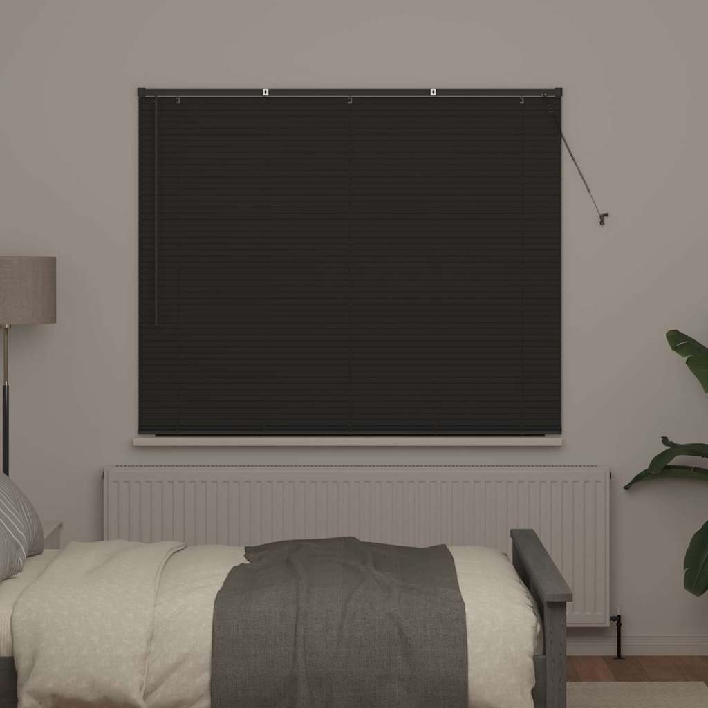 Window Blind with Curtains Manual Dark grey Aluminium