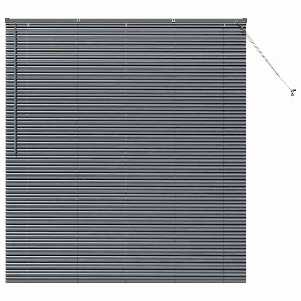 Window Blind with Curtains Manual Dark grey Aluminium