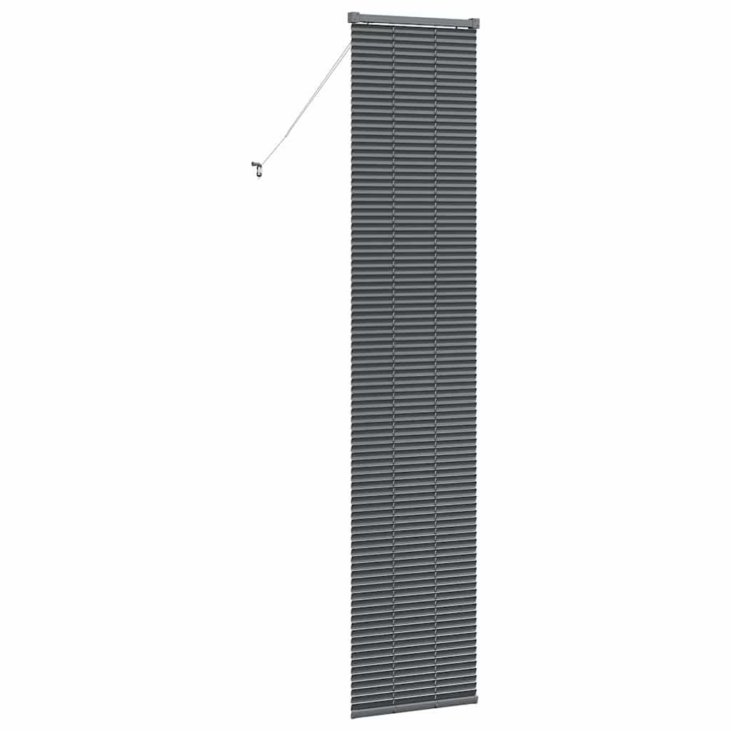 Window Blind with Curtains Manual Dark grey Aluminium