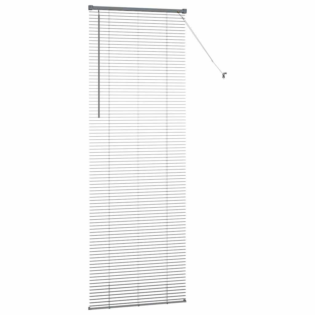 Window Blind with Curtains Manual Dark grey Aluminium