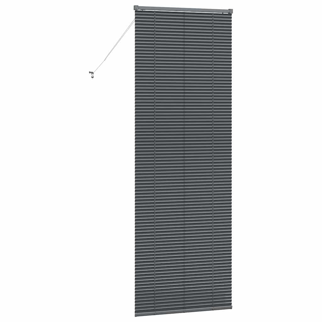 Window Blind with Curtains Manual Dark grey Aluminium