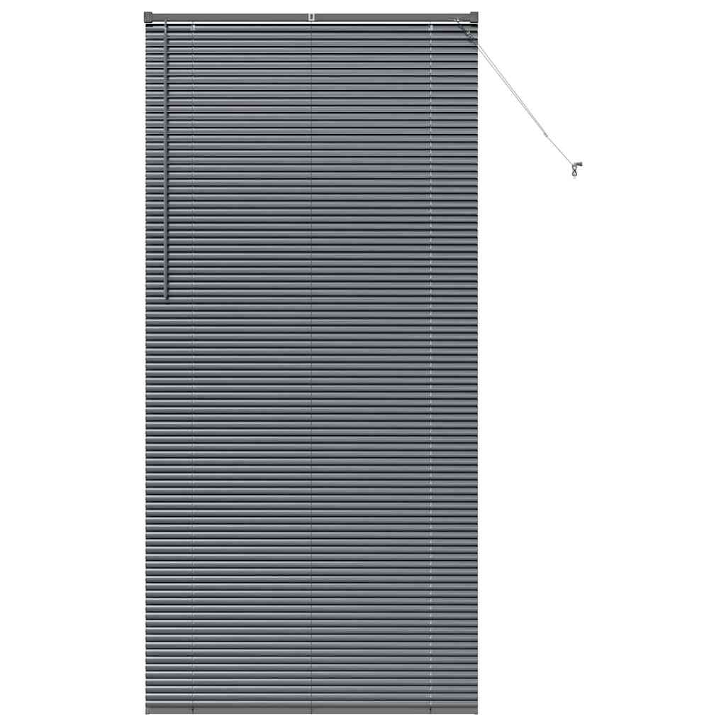 Window Blind with Curtains Manual Dark grey Aluminium