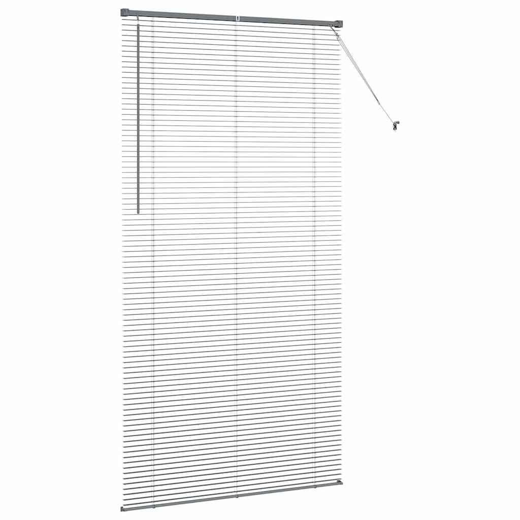 Window Blind with Curtains Manual Dark grey Aluminium