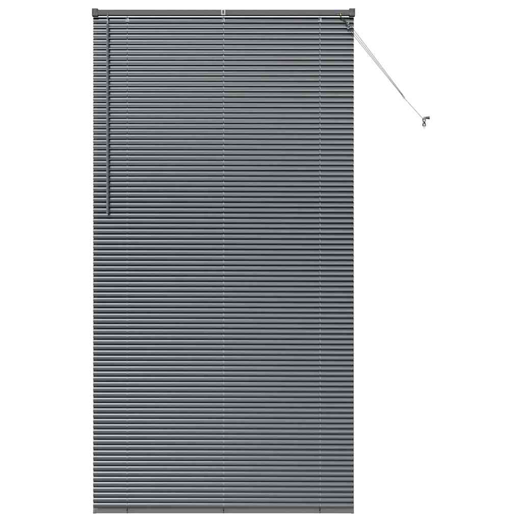 Window Blind with Curtains Manual Dark grey Aluminium
