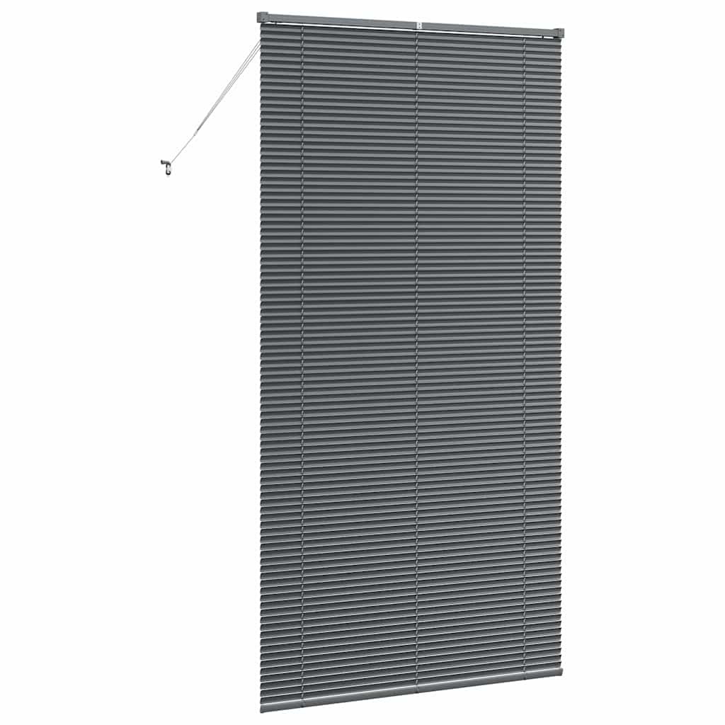 Window Blind with Curtains Manual Dark grey Aluminium