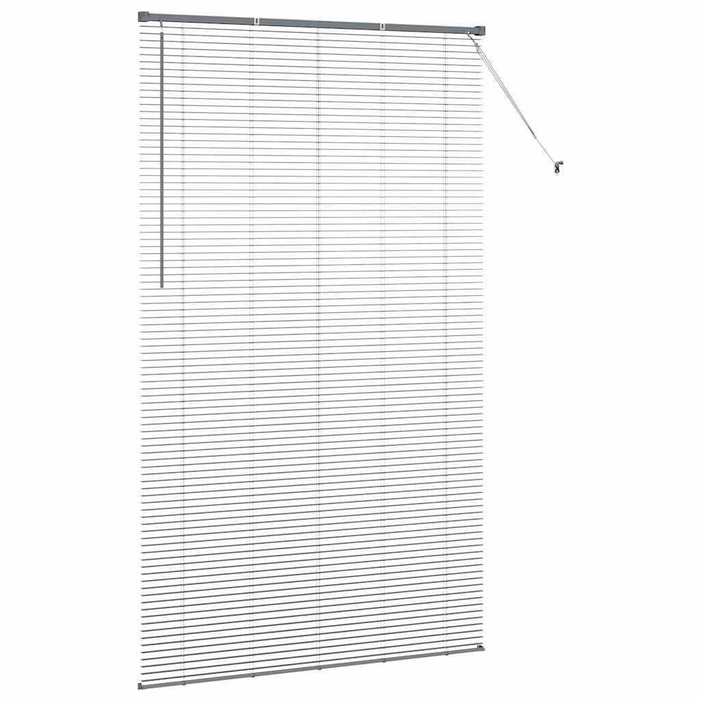 Window Blind with Curtains Manual Dark grey Aluminium