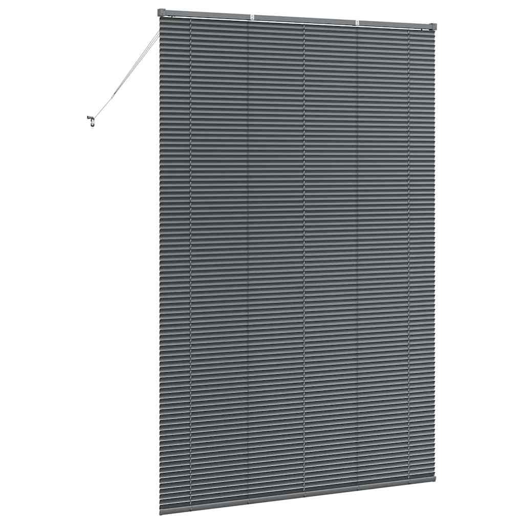 Window Blind with Curtains Manual Dark grey Aluminium