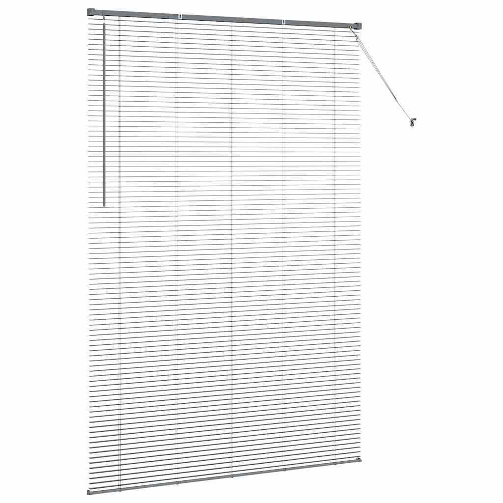 Window Blind with Curtains Manual Dark grey Aluminium