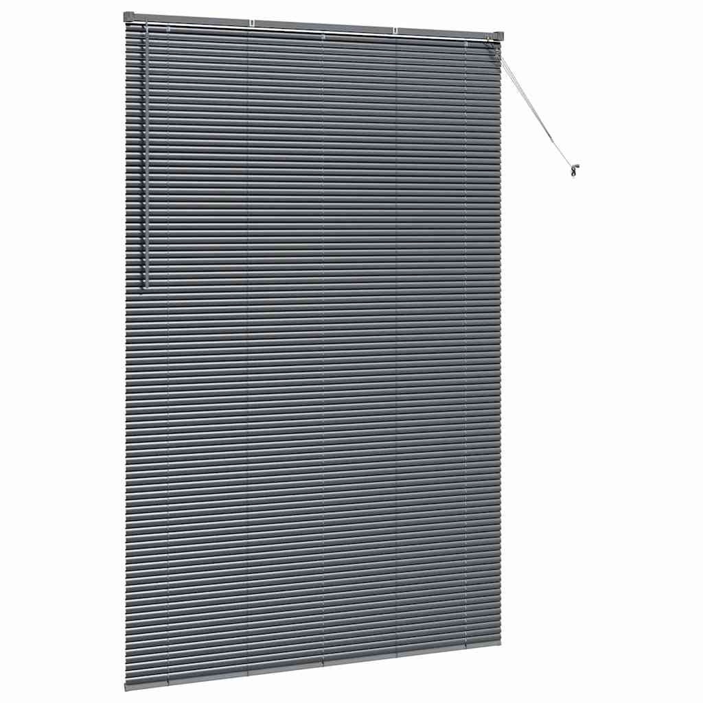 Window Blind with Curtains Manual Dark grey Aluminium