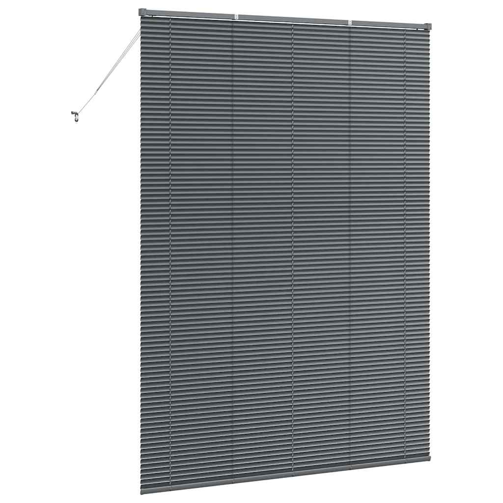 Window Blind with Curtains Manual Dark grey Aluminium