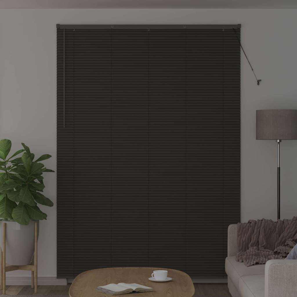 Window Blind with Curtains Manual Dark grey Aluminium