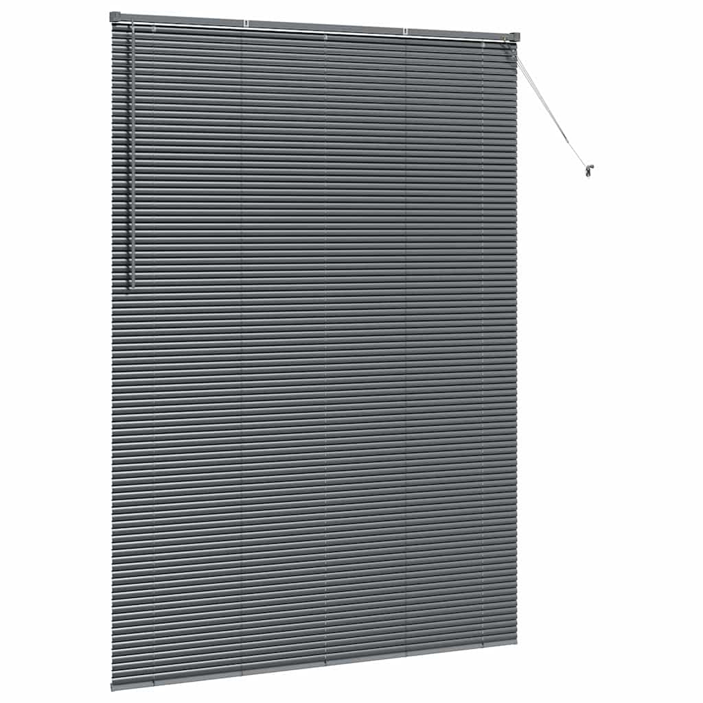 Window Blind with Curtains Manual Dark grey Aluminium