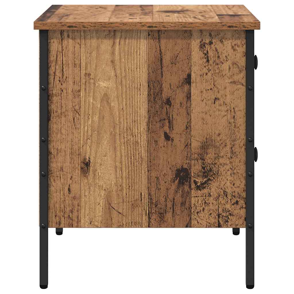 Bedside Cabinet with Drawer Old wood 40 x 42 x 50 cm