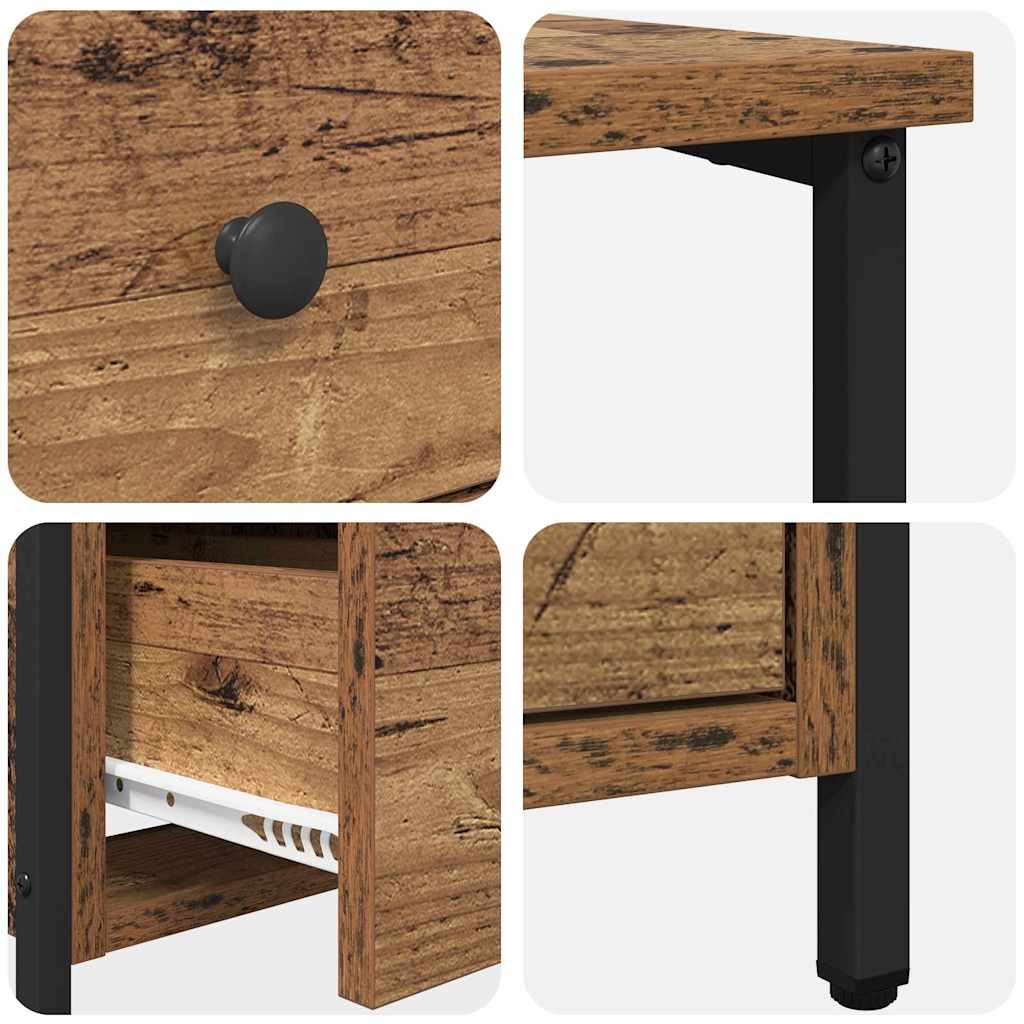 Bedside Cabinet Old wood 30 x 60 x 60 cm Engineered wood
