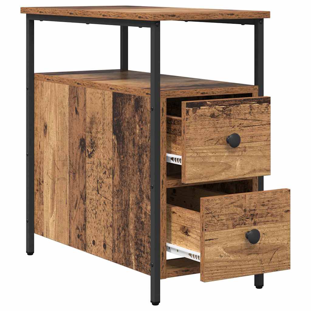 Bedside Cabinet Old wood 30 x 60 x 60 cm Engineered wood