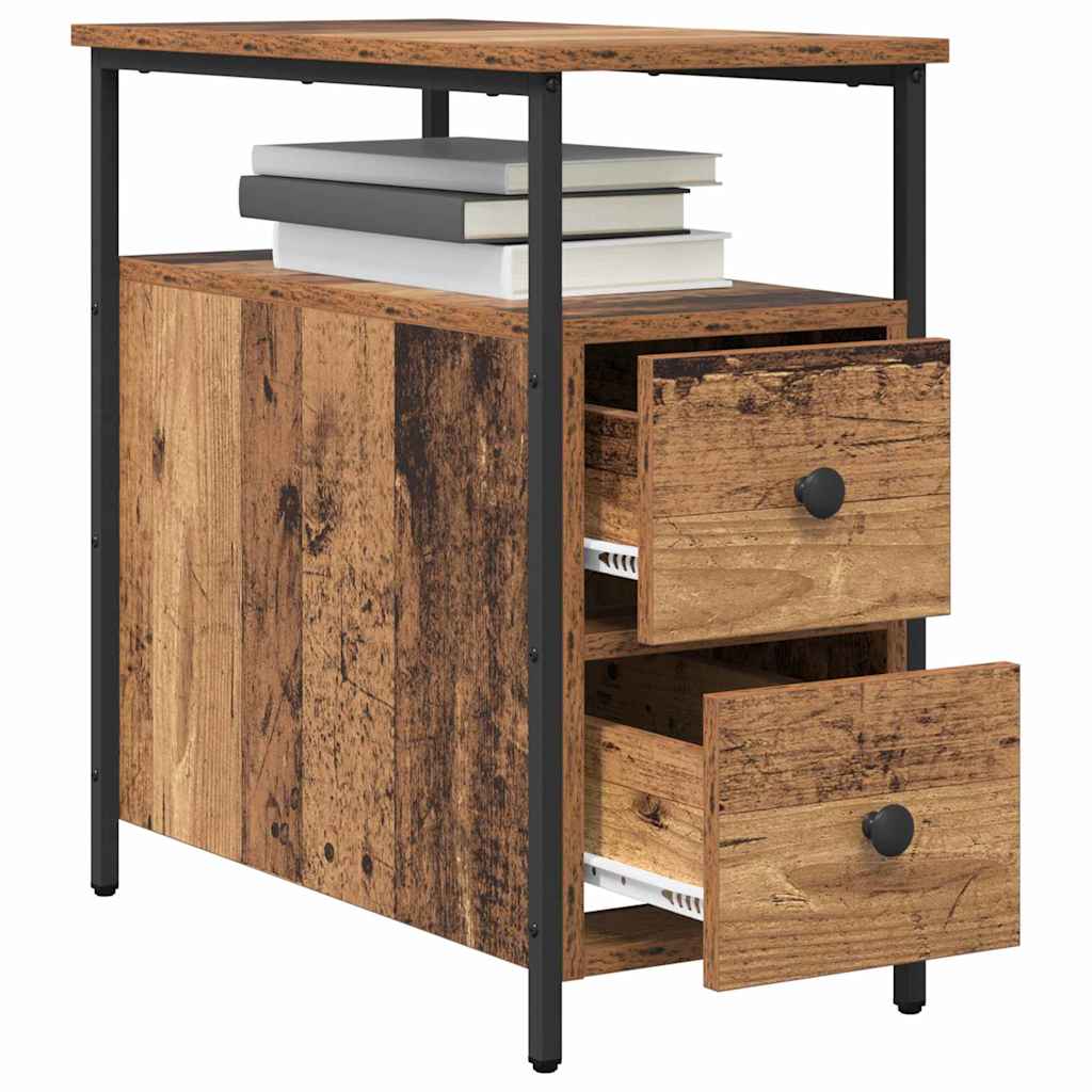 Bedside Cabinet Old wood 30 x 60 x 60 cm Engineered wood