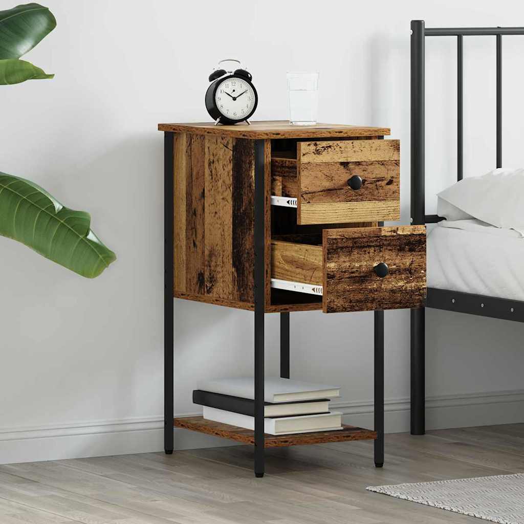 Bedside Cabinet Old wood 32 x 42 x 70 cm Engineered wood