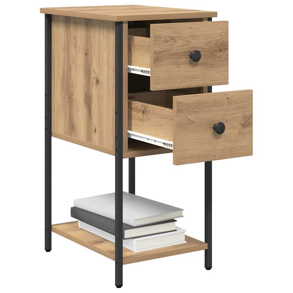 Bedside Cabinet Artisan oak 32 x 42 x 70 cm Engineered wood