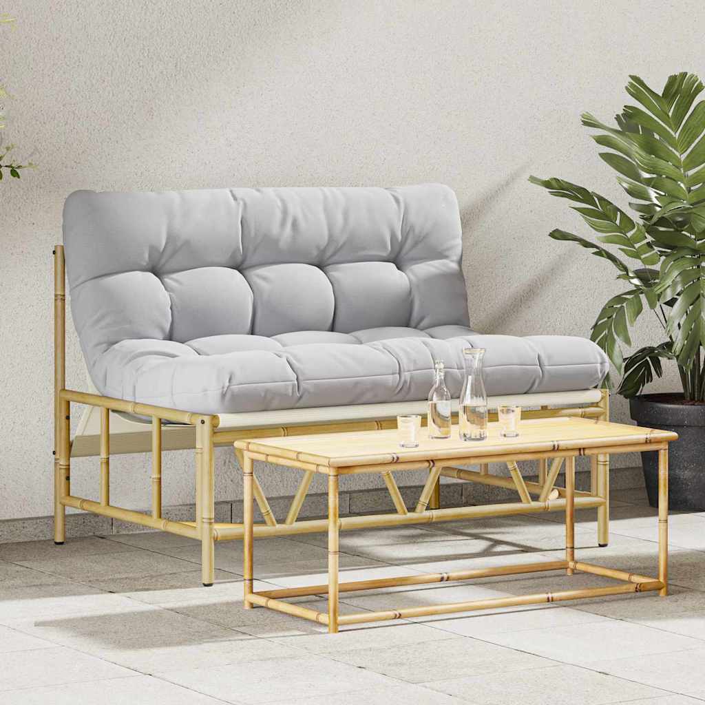 Garden Bench Light grey 110 x 75x 71 cm Steel