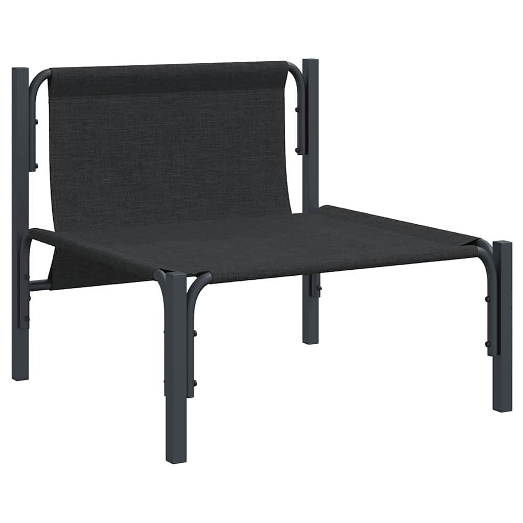 Outdoor Furniture with Cushion with Pillow Anthracite Steel