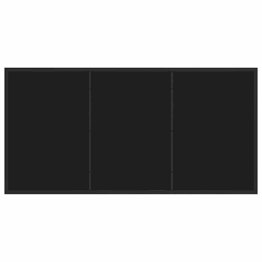 Garden Table Black 140 x 80 x 73 cm Solid Teak wood