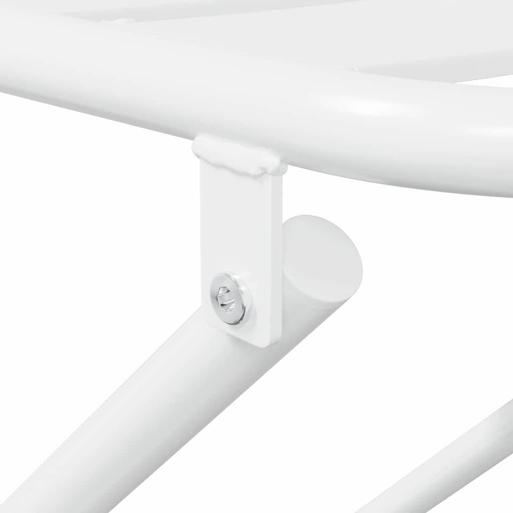 Bistro Set Folding 3 pcs White Steel