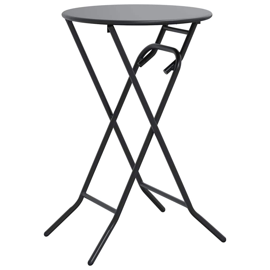 Garden Table Folding Anthracite 50 x 50 x 72 cm Steel